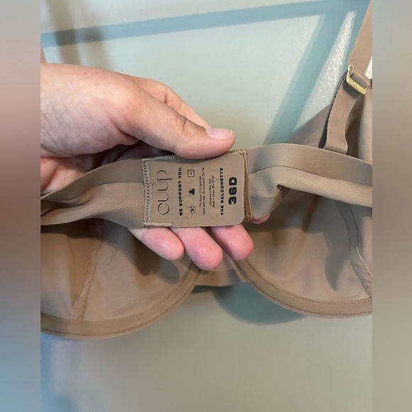 CUUP the Balconette sheer nude bra size 36 D - Picture 5 of 5